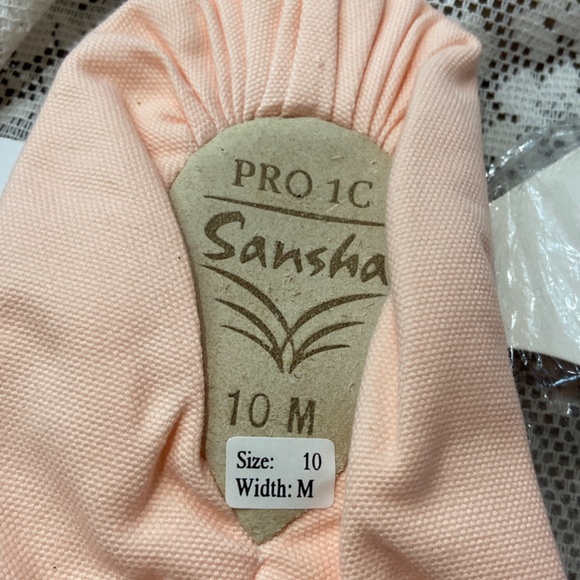 NEW Sansha Canvas Pro Ref.1 Demi-pointe Soft Ballet Slippers shoes Pink - Picture 12 of 15